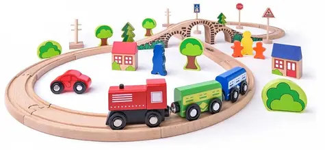 Woody Train Track „Acht mit Zug“ 40 Teile / ab 3 Jahren