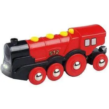 Brio Massive elektrische rote Lokomotive mit Beleuchtung / ab 3 Jahren