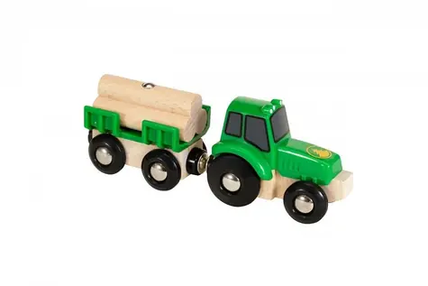 Brio Traktor mit Anhänger und Ladung / ab 3 Jahren