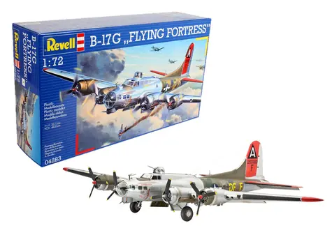 Revell B-17G Flying Fortress / Plastikmodell / 1:72 / 237 Teile / Schwierigkeit 5