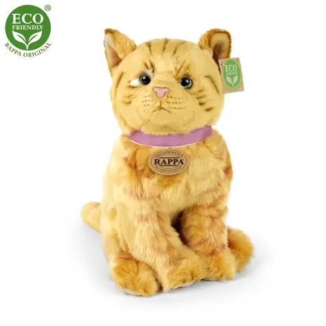 Rappa Plüschkatze braun 25 cm / UMWELTFREUNDLICH / ab 0 Monaten