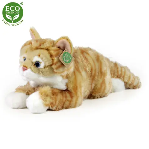 Rappa Plüsch-Tabbykatze braun 40 cm / UMWELTFREUNDLICH / ab 0 Monaten