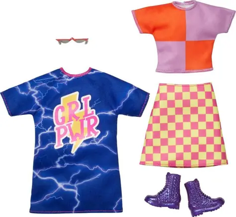 Mattel GWF04 Barbie 2-teiliges Outfit / ab 3 Jahren