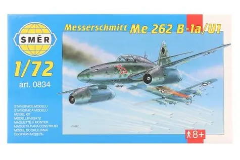 Směr Messerschmitt Me 262 B-1a/U1 / Plastikmodell / 1:72 / 54 Teile / ab 8 Jahren