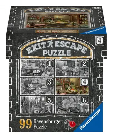 Ravensburger Exit Puzzle: Weinkeller / 99 Teile / 26 x 18 cm / ab 14 Jahren