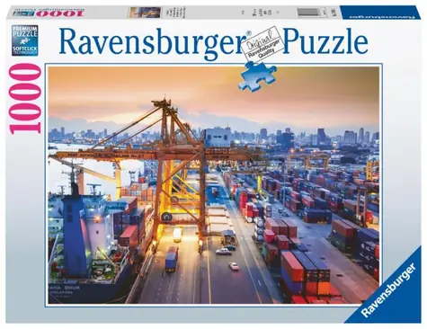 Ravensburger Hafen Hamburg / 1000 Teile / 70 x 50 cm / ab 14 Jahren