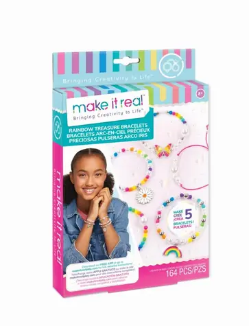 Make it Real Rainbow Treasure Armband-Herstellungsset / ab 8 Jahren