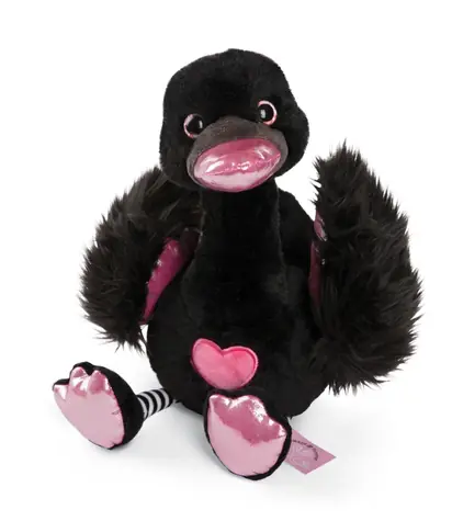 Nici Plüschtier „Love Black Swan“, 50 cm / Grüne Kollektion / ab 0 Monaten