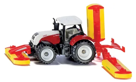 Siku Blister - Steyr Traktor mit Mähaufsätzen / ab 3 Jahren