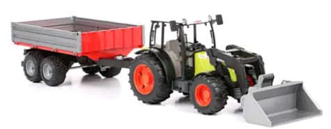 Bruder 2112 Claas Nectis 267 F Traktor mit Frontlader und Anhänger / 1:16 / ab 4 Jahren
