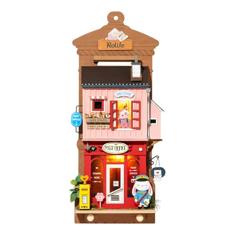 Robotime Miniatur-Hängehaus Postamt / ab 14 Jahren 