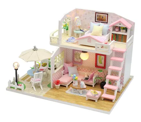 2Kids Toys Miniaturhaus Pink House / ab 14 Jahren
