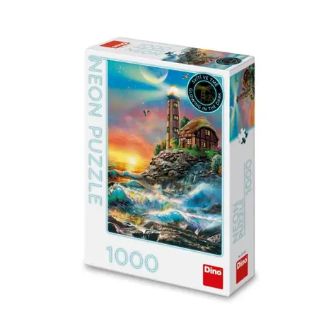 Dino Leuchtturm - Neon / 1000 Teile / ab 15 Jahren