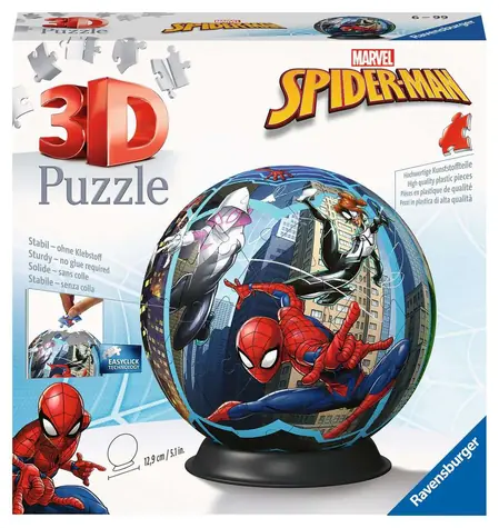 Ravensburger 3D-Puzzle-Ball Spiderman / 72 Teile / Ab: 6 Jahre