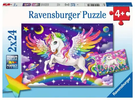 Ravensburger Einhorn und Pegasus / 2x24 Teile / ab 4 Jahren 