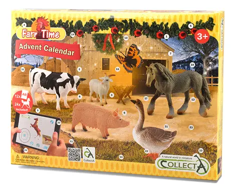 Collecta Adventskalender Bauernhof und Pferde / ab 3 Jahren