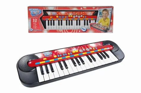 Simba -Klavier / 32 elektronische Tasten / 8 Demo-Songs / 6 Rhythmen / 4 Percussion-Sounds / ab 3 Jahren