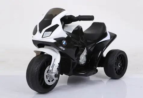 Eljet Kinder-Elektrodreirad BMW S1000 RR schwarz / 25 W / Geschwindigkeit: 2-4 km-h / Tragfähigkeit: 20 kg 