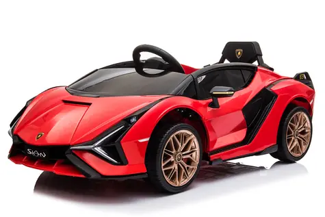 Eljet Kinder-Elektroauto Lamborghini Sian rot / 25 W / Geschwindigkeit: 3-5 km-h / Tragfähigkeit: 25 kg 