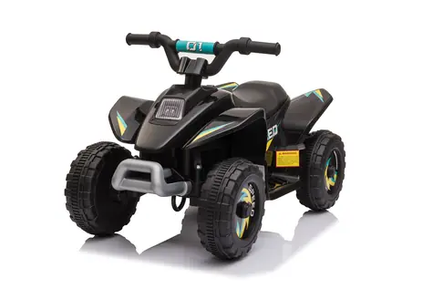 Eljet Kinder-Elektro-Quad X01 schwarz / Geschwindigkeit: 3-4,6 km-h / Tragfähigkeit: 30 kg 