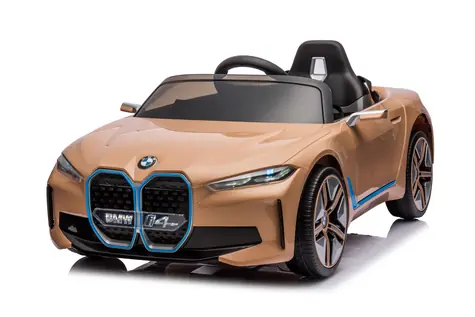 Eljet Kinder-Elektroauto BMW i4 bronze / 50 W / Geschwindigkeit: 3-5 km-h / Tragfähigkeit: 30 kg 