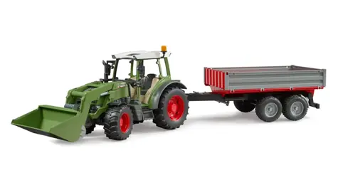 Bruder 02182 Fendt Vario 211 Traktor mit Anhängerkupplung und Lader / 1:16 / ab 3 Jahren