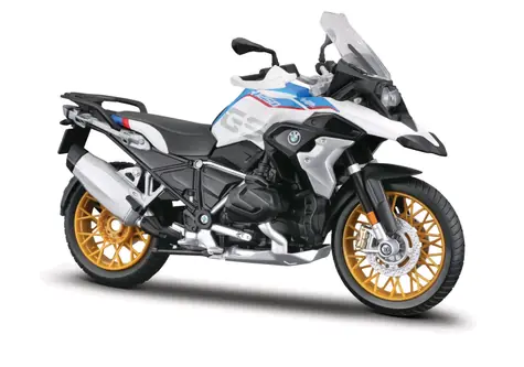 Maisto BMW R1250 GS weiß / Maßstab 1:12 / Ständer / ab 3 Jahren