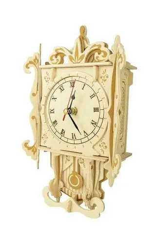 Woodcraft 3D-Pendeluhr-Puzzle aus Holz / ab 8 Jahren / Schwierigkeitsgrad: mittel