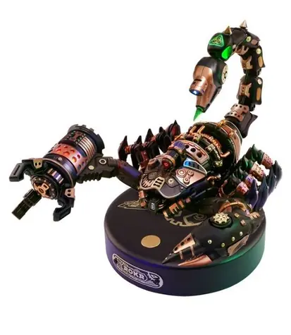Robotime 3D mechanisches Holzpuzzle Kaiser Skorpion / ab 14 Jahren / 123 Teile / Schwierigkeit: mittel