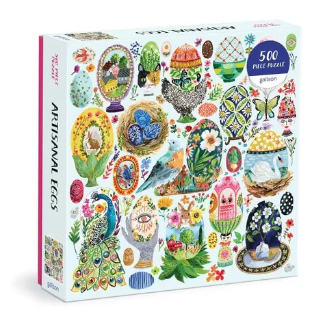 Galison Puzzle Bemalte Eier / 500 Teile / ab 8 Jahren