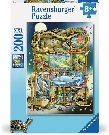 Ravensburger Menagerie von Reptilien und Wassertieren / 200 Teile / ab 8 Jahren