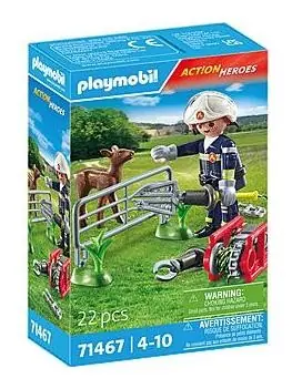 Playmobil® Action Heroes 71467 Feuerwehr-Tierrettung / Anzahl Teile: 22 / ab 4 Jahren