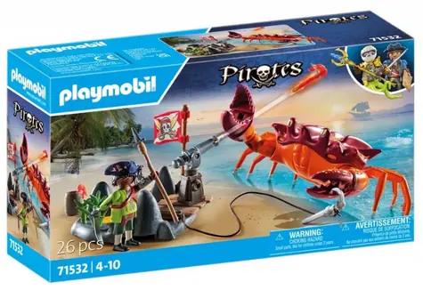 Playmobil Piraten 71532 Kampf mit einer Riesenkrabbe / Anzahl Teile: 26 / ab 4 Jahren