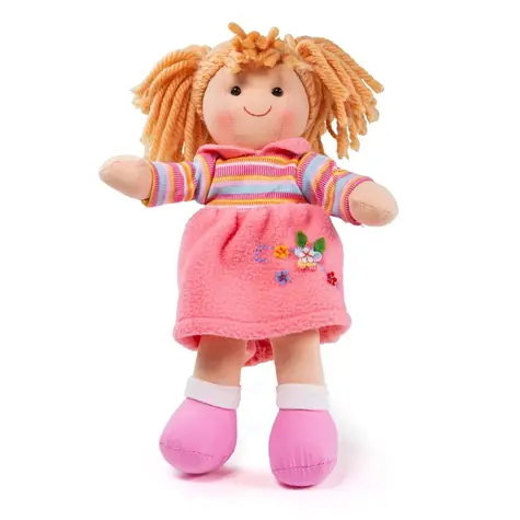 Bigjigs Toys Stoffpuppe Jenny 28 cm / ab 0 Jahren