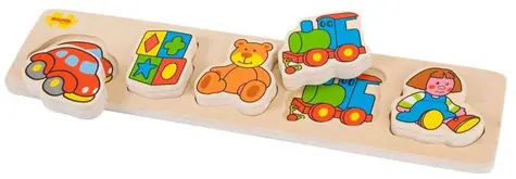 Bigjigs Baby-Puzzlespielzeug mit Holzeinsatz / ab 1 Jahr