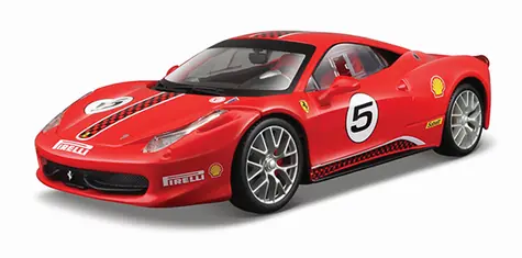 Bburago Ferrari Racing 458 Challenge rot / Maßstab 1:24 / ab 3 Jahren