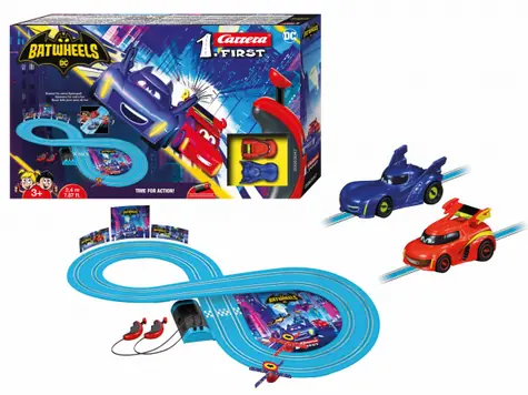 Carrera 63047 FIRST Batwheels Time for Action / Autostrecke / Rundkurslänge 2,4 m / ab 3 Jahren 