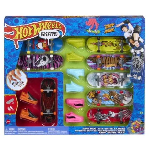 Mattel Hot Wheels Skates Fingerboard und Schuhe 8 Stück / ab 5 Jahren