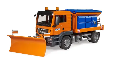 Bruder 03785 MAN TGS Winterdienst-LKW mit Pflug / ab 3 Jahren 