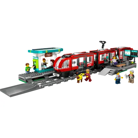 LEGO® City 60423 Straßenbahn und Haltestelle im Stadtzentrum / Anzahl Teile: 811 / ab 7 Jahren