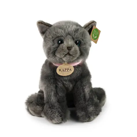Rappa Plüschkatze grau 25 cm / UMWELTFREUNDLICH / ab 0 Monaten 