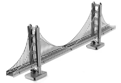 Metal Earth 3D Puzzle Golden Gate Bridge / 19 Teile / ab 14 Jahren