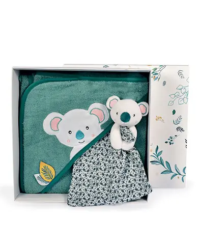 Doudou Geschenkset - Plüschkoala mit Handtuch / ab 0 Jahren