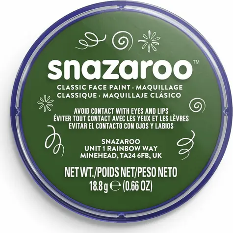 SNAZAROO Gesichtsfarbe Dunkelgrün 18ml