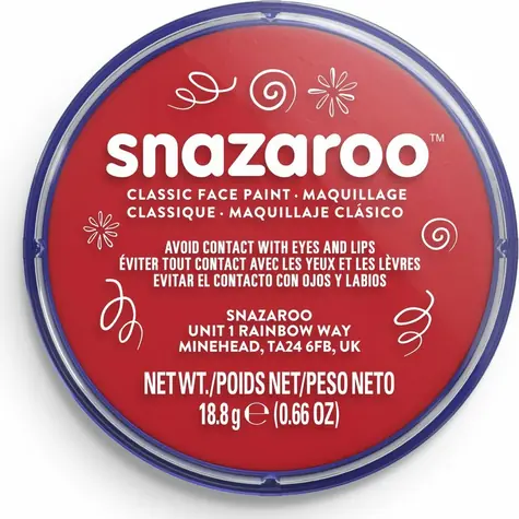 SNAZAROO Gesichtsfarbe Rot 18ml