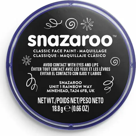 SNAZAROO Gesichtsfarbe Schwarz 18ml