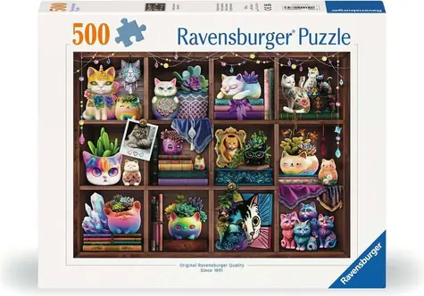 Ravensburger Katzen und Sukkulenten / 500 Stück / ab 12 Jahren