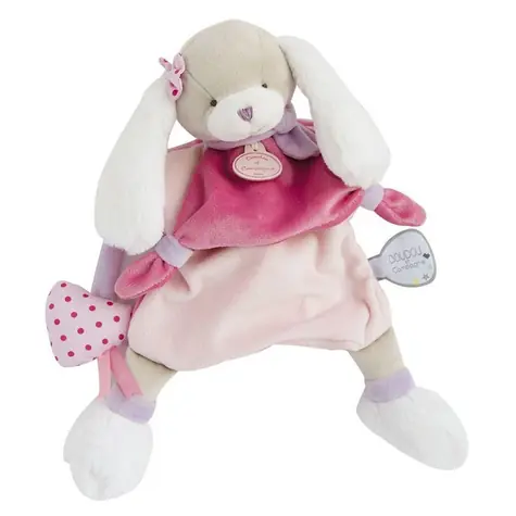 Doudou Plüschtier Hund rosa 28 cm / ab 0 Jahren