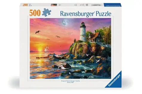 Ravensburger Leuchtturm auf der Klippe / 500 Teile / ab 14 Jahren