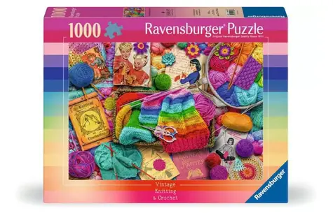 Ravensburger Vintage Stricken und Häkeln / 1000 Stück / ab 14 Jahren